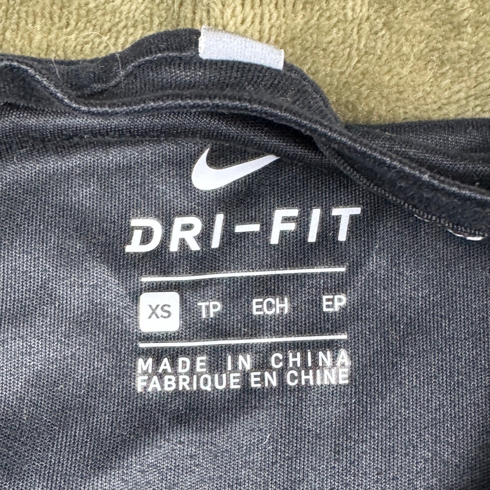 Nike Dri-FIT Running Shirt Womens XS Navy Blue Short Sleeve Athletic Top - Picture 5 of 10